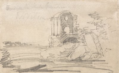 リチャードウィルソン後の廃墟の寺院 作： John Sell Cotman